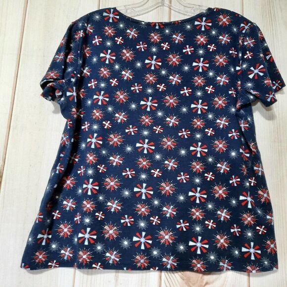 Rebecca Malone Blouse Ladies Large‎ American Fireworks - Picture 2 of 7